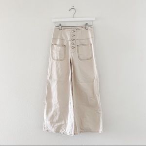 Free people wide crop jean